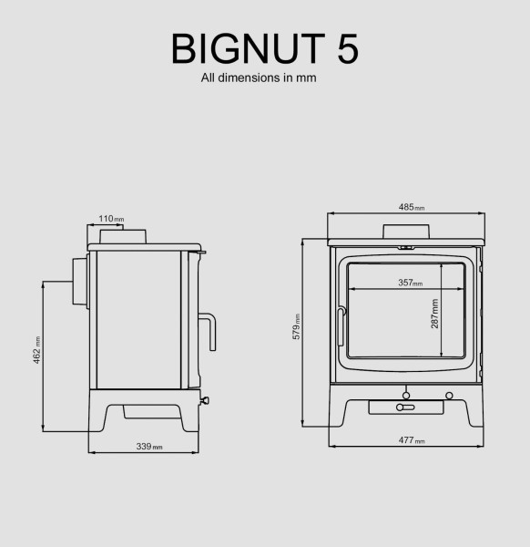 Saltfire Bignut 5 Wood Burning Ecodesign Stove