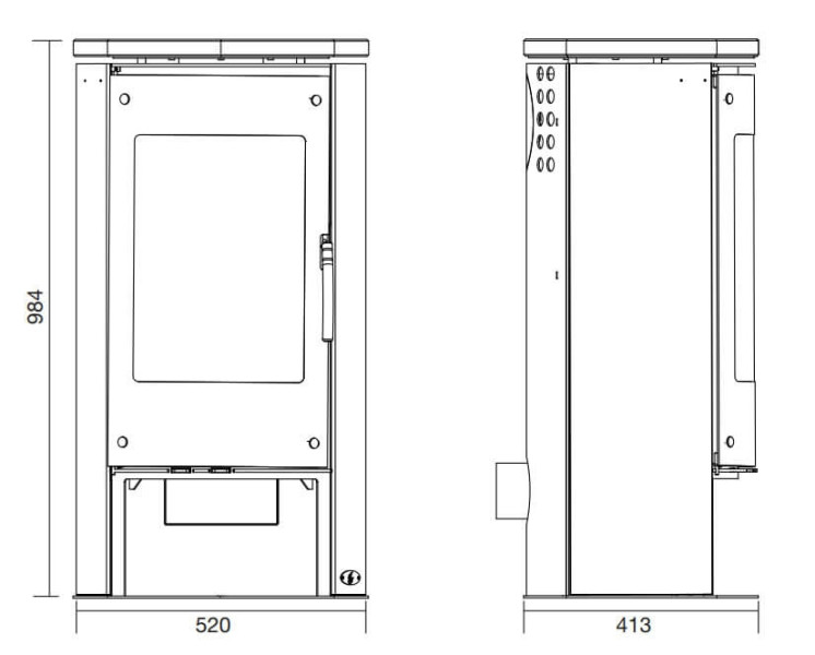 ACR Novus DEFRA Approved Wood Burning / Multifuel Ecodesign Stove