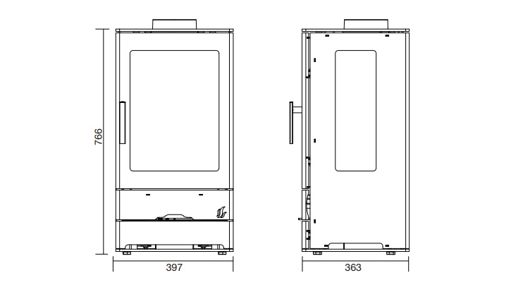 ACR Trinity 1 Wood Burning Ecodesign Stove