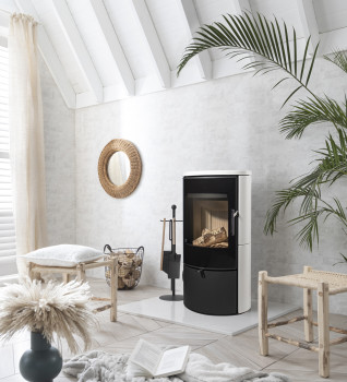 Arada Lagom 4 White Ceramic Stove