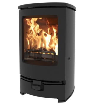 Charnwood Arc 5kW Defra Wood Stove - black finish
