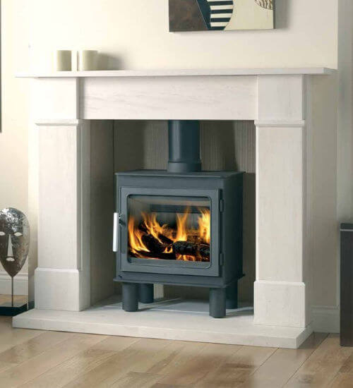 AXON BROMPTON LIMESTONE FIREPLACE WITH REEDED CHAMBER