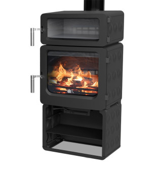 Ekol Baked Pumpkin Stack Wood Burning Ecodesign Stove