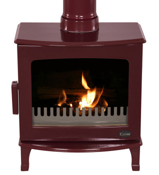 Carron 5Kw Ecodesign Ready Red Enamel Wood Burning Stove