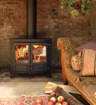 Charnwood Island Three BLU Wood Burning Ecodesign Stove