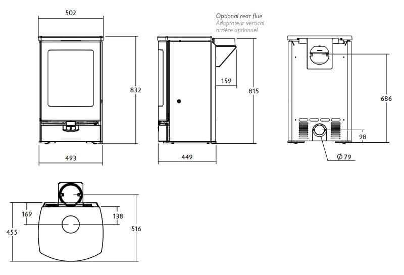 Charnwood Arc 7kW Wood Burning / Multifuel Ecodesign Stove