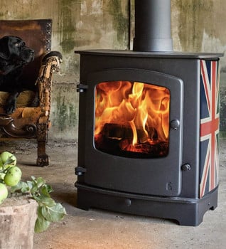 Charnwood Cove Two BLU Stove with optional side panels