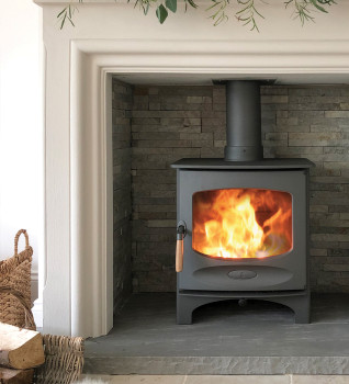 Charnwood C-Five Wood Burning Stove in Gunmetal