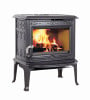 Jotul F 100 ECO.2 LL SE Wood Burning Ecodesign Stove in Black/Blue Enamel