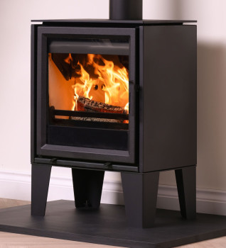 Fireline Ecostar 5 Wide Freestanding Wood Burning / Multifuel Ecodesign Stove with optional 200mm leg stand
