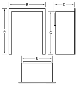 Mendip Christon 550 Wood Burning Ecodesign Inset Stove