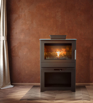 Heta Inspire 55H 6.3kW Wood Burning / Multifuel Logstore Stove