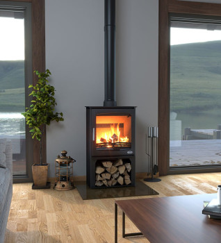 Henley Hazelwood Logstore DEFRA Approved Ecodesign Wood Burning Stove
