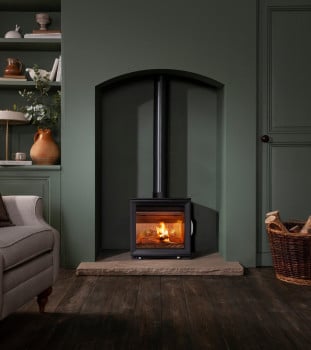 Arada M Series Cast Wood Burning Ecodesign Widescreen Stove
