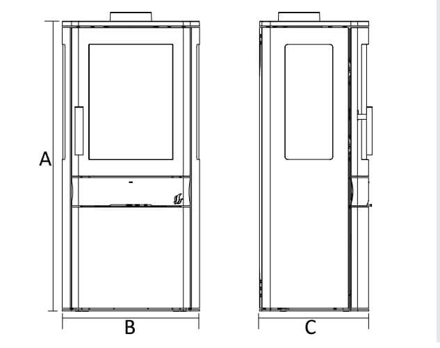 ACR NEO 1C Wood Burning Ecodesign Stove