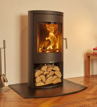 Opus Melody 5kW Wood Burning Stove With Log Store