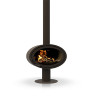 Dik Geurts Oval Front 7.9kW Wood Burning Ecodesign Pedestal Stove