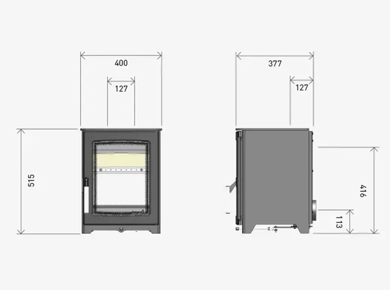 Parkray Aspect 4 DEFRA Approved Wood Burning Ecodesign Stove