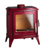 Invicta Sedan M Red Enamel 10kW Wood Burning Ecodesign Stove
