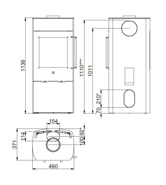 SCAN 41-1 Wood Burning Ecodesign Stove