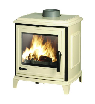Invicta Sedan S Ivory Enamel 5kW Wood Burning Ecodesign Stove