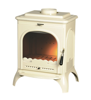 Invicta Seville 2 Ivory Enamel Wood Burning Ecodesign Stove