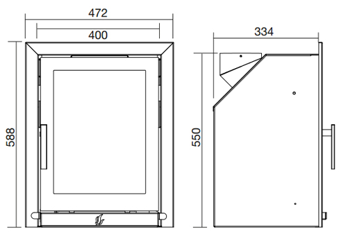 ACR Tenbury T400 Wood Burning / Multifuel Ecodesign Inset Stove