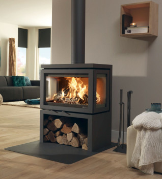 Dik Geurts Vidar Triple Medium 7.1kW Wood Burning Ecodesign Logstore Stove