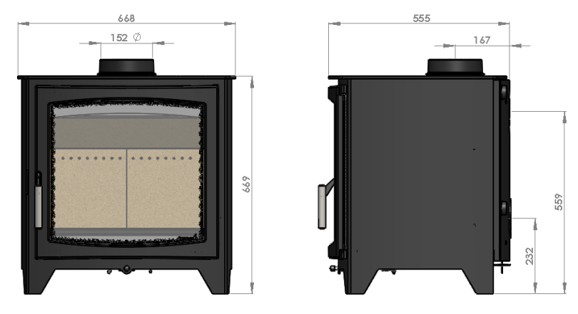Parkray Aspect 14B Wood Burning Ecodesign Boiler Stove