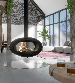 Dik Geurts Oval Tunnel Fixed Wood Burning Stove