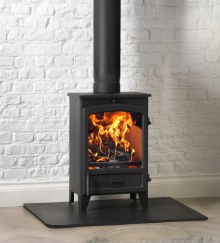 Go Eco 5kW Hiline Plus Wood Burning Multifuel Ecodesign Stove - Lifestyle Close